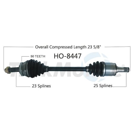 Surtrack Axle Cv Axle Shaft, Ho-8447 HO-8447